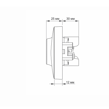 Розетка подвійна із заземленням чорний графіт VIDEX BINERA - фото №6