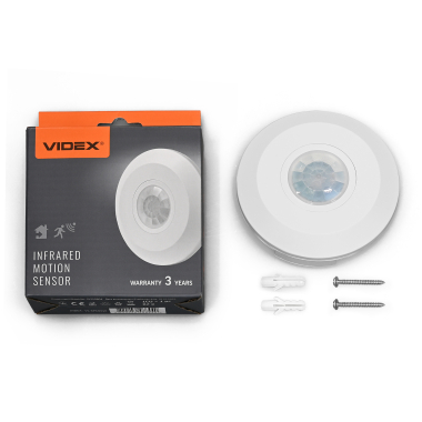 Датчик руху та освітленості VIDEX VL-SPC05W 220V 800W інфрачервоний білий - фото №7