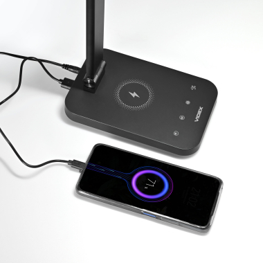 LED лампа настiльна з бездротовою зарядкою VIDEX VL-TF17B 18W 1800-6500K - фото №7