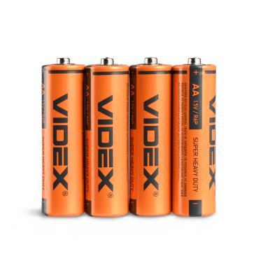 Heavy duty battery Videx R6P/AA 4pcs SHRINK