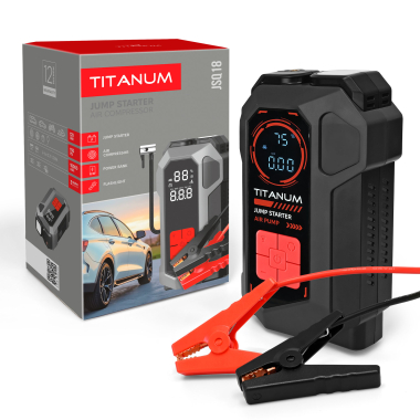 Пускозарядний пристрій 4в1 TITANUM JSQ18 2000A 10000mAh - фото