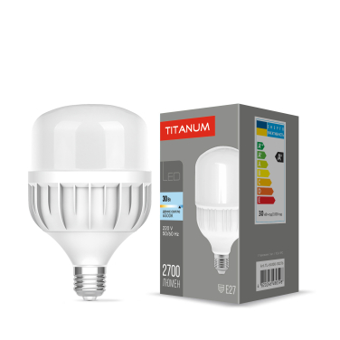 LED lamp TITANUM A100 30W E27 6500К