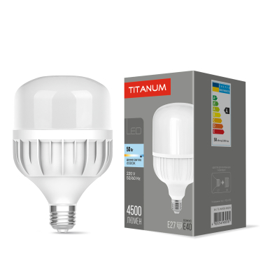 LED lamp TITANUM A138 50W E27 6500К