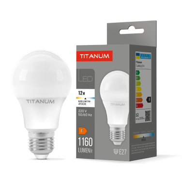 LED лампа TITANUM A60 12W E27 4100K 220V - фото