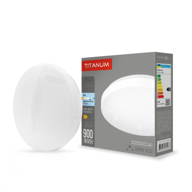 LED світильник настінно-стельовий TITANUM 12W 5000K Зоряне небо - фото