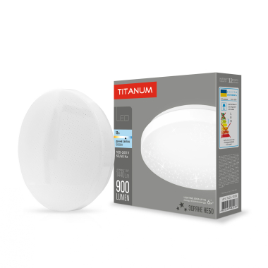 LED світильник настінно-стельовий TITANUM 12W 5000K Зоряне небо - фото