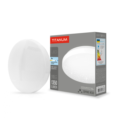 LED світильник настінно-стельовий TITANUM 18W 5000K Зоряне небо - фото