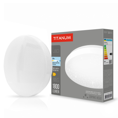 LED світильник настінно-стельовий TITANUM 24W 5000K Зоряне небо - фото