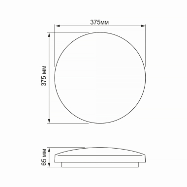 LED світильник настінно-стельовий TITANUM 32W 5000K Зоряне небо - фото №3