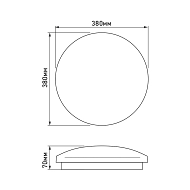 LED світильник настінно-стельовий TITANUM 48W 5000K Зоряне небо - фото №3