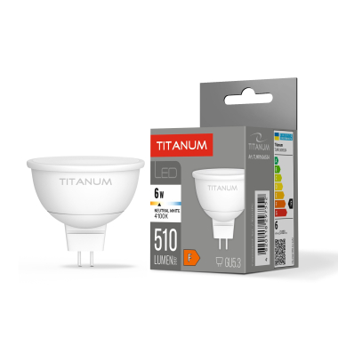 LED лампа TITANUM MR16 6W GU5.3 4100K - фото