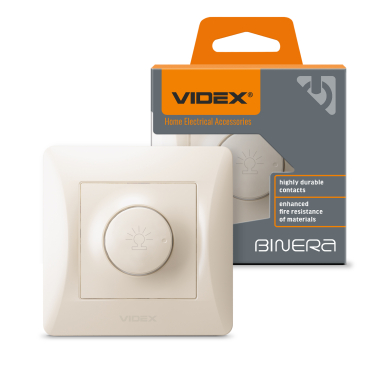 Dimmer 600W cream VIDEX BINERA