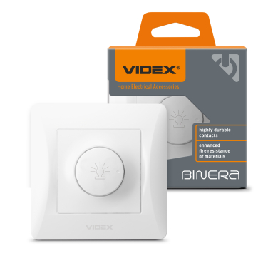 Dimmer 600W white VIDEX BINERA