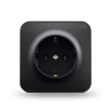 Single schuko socket IP20 Black graphite VIDEX BINERA