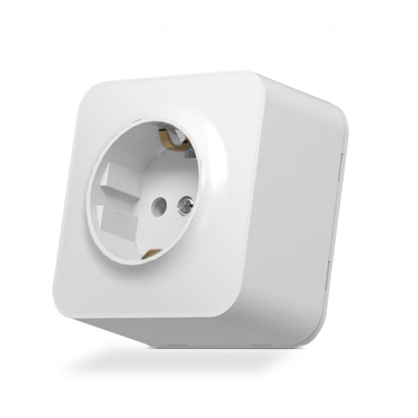 Single external schuko socket white VIDEX BINERA 