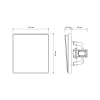 Switch 1 gang mokko VIDEX NOTA (VF-NT-SW1-BR) - photo №5