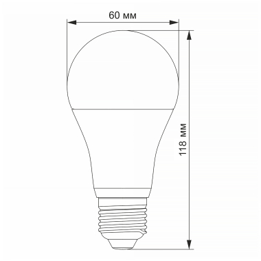"Сенсор" LED лампа VIDEX A60e 12W E27 4100K з датчиком руху та освітленості - фото №3