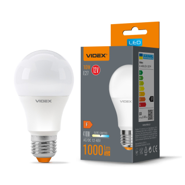 LED лампа VIDEX  A60e 12V 10W E27 4100K - фото