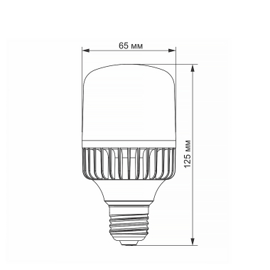 LED лампа VIDEX A65 20W E27 5000K - фото №3