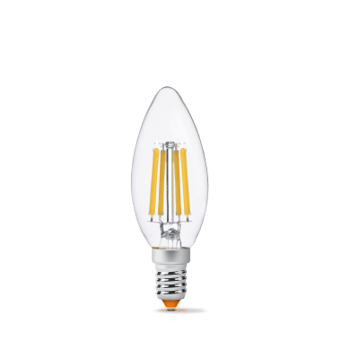 LED лампа VIDEX Filament C37F 6W E14 4100K - фото №2