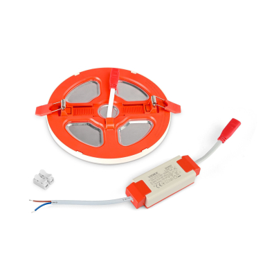 LED Recessed Downlight with decorative ambient light VIDEX DL4R 12W+4W 5000K+2700K 220V - photo №9