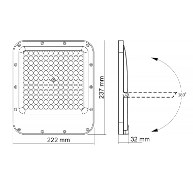 LED floodlight PREMIUM VIDEX 100W 5000K - photo №9