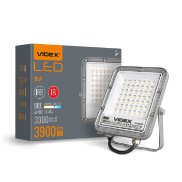 LED floodlight PREMIUM VIDEX 30W 5000K AC/DC12-48V - photo