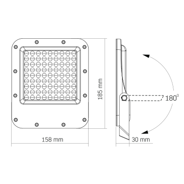 LED floodlight PREMIUM VIDEX 50W 5000K - photo №8