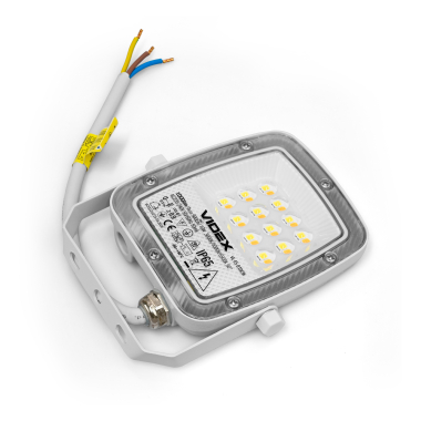 LED Floodlight VIDEX F5 10W 3000-5000-6500K 230V White (VL-F5-010CW) - photo №8