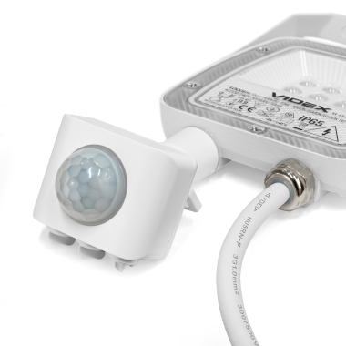 LED Floodlight VIDEX F5 10W 3000-5000-6500K with motion sensor 230V White (VL-F5-010CW-S) - photo №6