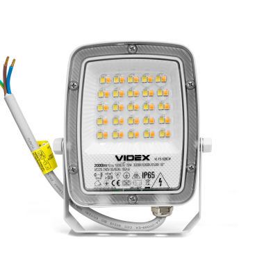 LED Floodlight VIDEX F5 20W 3000-5000-6500K 230V White (VL-F5-020CW) - photo №2