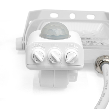LED Floodlight VIDEX F5 20W 3000-5000-6500K with motion sensor 230V White (VL-F5-020CW-S) - photo №5