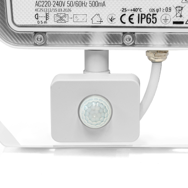 LED Floodlight VIDEX F5 100W 3000-5000-6500K with motion sensor 230V White (VL-F5-100CW-S) - photo №4