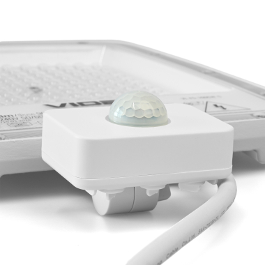 LED Floodlight VIDEX F5 100W 3000-5000-6500K with motion sensor 230V White (VL-F5-100CW-S) - photo №5