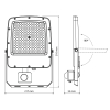 LED прожектор VIDEX F5 100W 3000-5000-6500K з датчиком руху 230V White (VL-F5-100CW-S) - фото №18