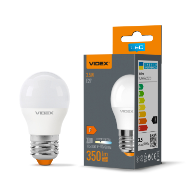 LED lamp VIDEX  G45e 3.5W E27 3000K - photo