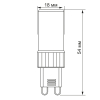 LED лампа VIDEX G9S 4W G9 4100K - фото №3