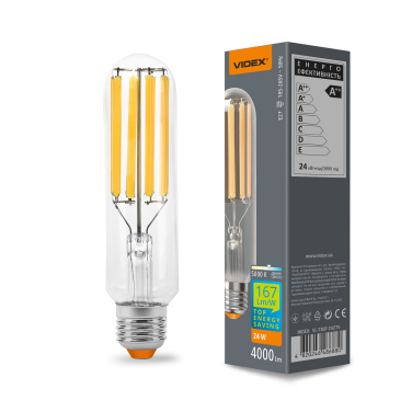 LED лампа VIDEX Filament T38F 24W E27 5000K