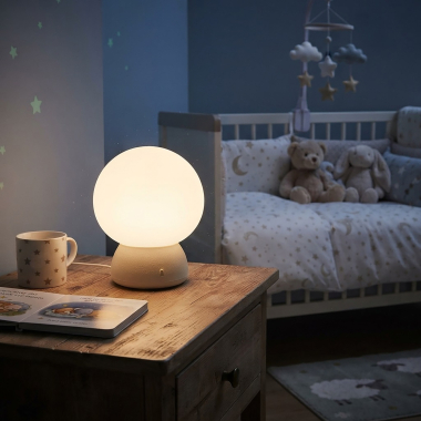 LED лампа настiльна з акумулятором VIDEX VL-TF26BG 4W 3000-6500K+RGB Beige - фото №20