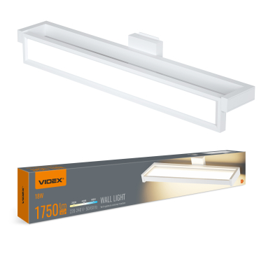 LED wall-mounted Light with gesture control VIDEX WL02 18W 2800K-4000K-6000K White - photo