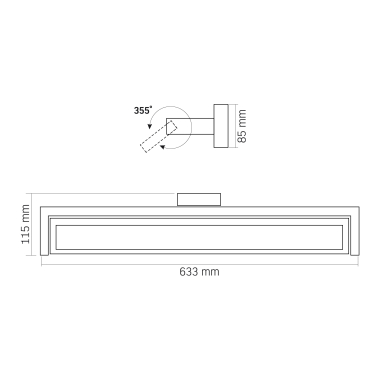 LED wall-mounted Light with gesture control VIDEX WL02 18W 2800K-4000K-6000K White - photo №24