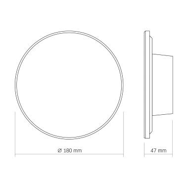 LED wall-mounted Light IP65 VIDEX 12W 3000K-4000K-6500K 1200Lm Black - photo №18