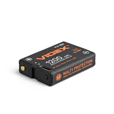 Battery VIDEX Li-ion VLF-B12 (with protection) 1200mAh 1pcs BLISTER - photo №4