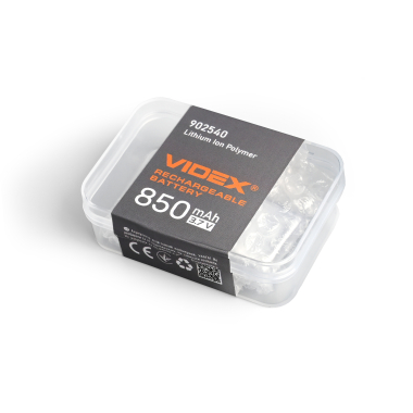 Акумулятор VIDEX Li-pol VLF-B902540-85 850mAh 1шт - фото №2