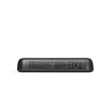 Повербанк з бездротовою зарядкою 10000mAh VIDEX VPB-W102 PD20W Grey - фото №8